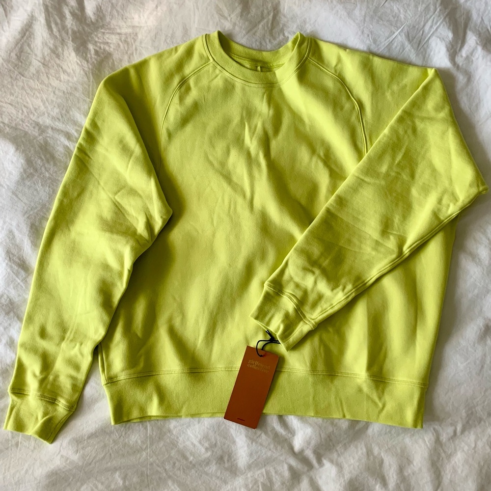 Girlfriend Collective Glow 50/50 Classic Sweatshirt Size S